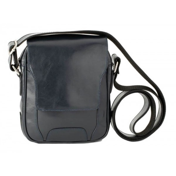 Borseta de barbati din piele naturala, model 067, Bleumarin [2]