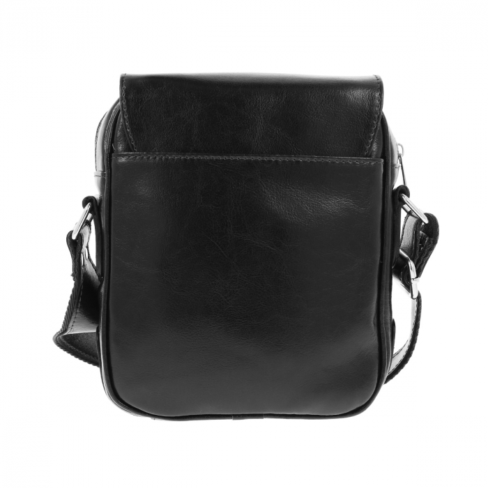 Borseta de barbati din piele naturala, model 067, Negru [3]