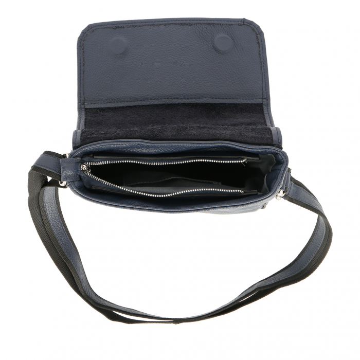 Borseta de barbati din piele naturala moale, model S01, Bleumarin [6]