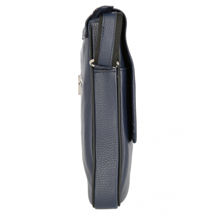 Borseta de barbati din piele naturala moale, model S01, Bleumarin [4]