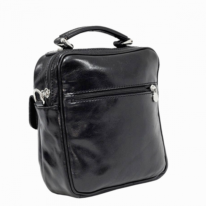 Borseta din piele naturala vachetta, model S4415, Negru [2]
