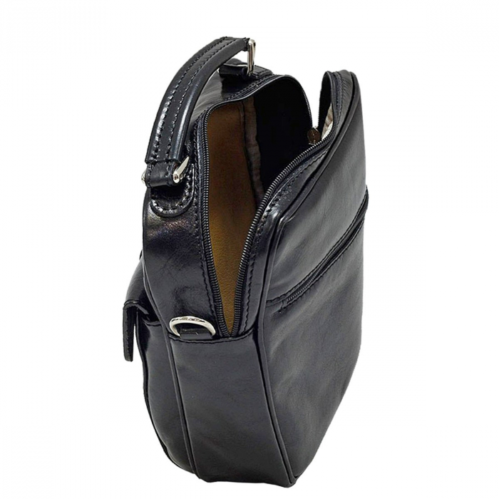 Borseta din piele naturala vachetta, model S4415, Negru [3]