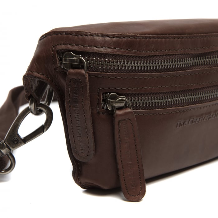 Borseta (marsupiu) de brau din piele naturala, The Chesterfield Brand, Toronto, Maro inchis [4]