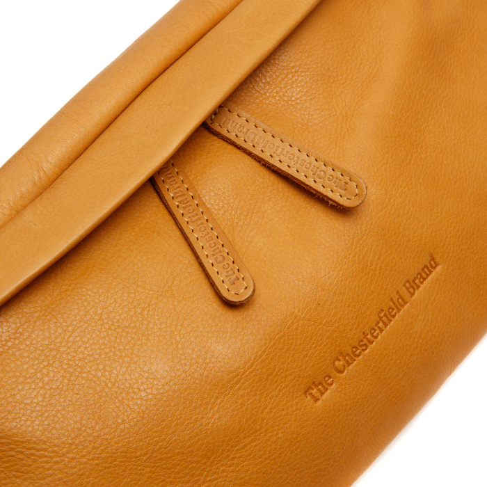 Borseta (marsupiu) de brau si umar  The Chesterfield Brand, din piele, model Kruger, Galben ocru [2]