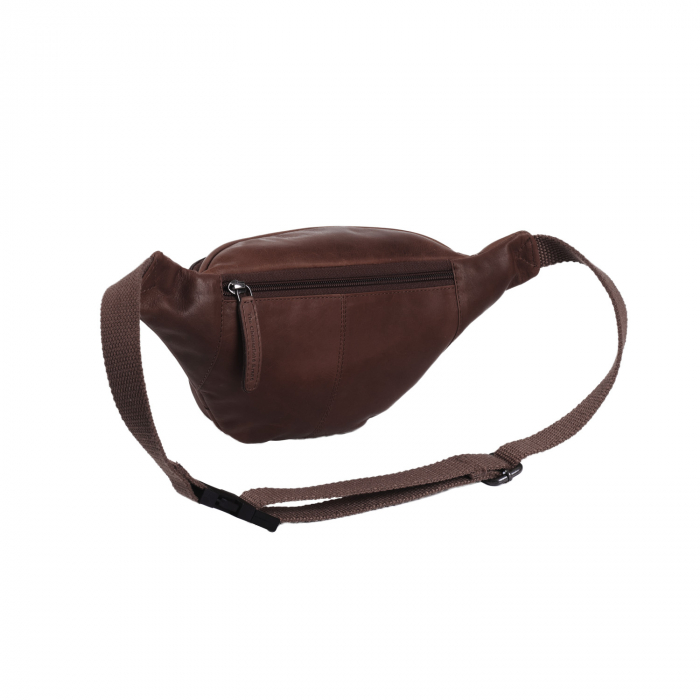 Borseta (marsupiu) de brau The Chesterfield Brand, din piele, model Jack, Maro inchis [5]