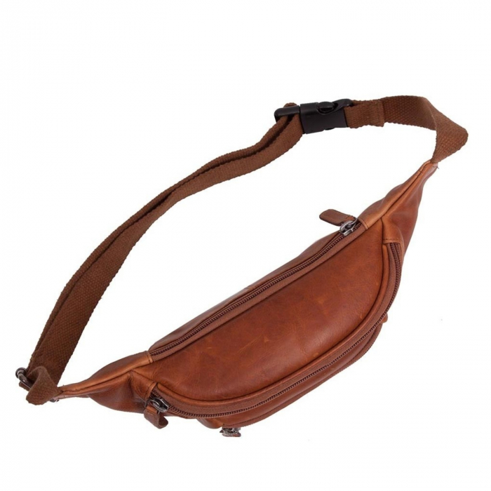 Borseta (marsupiu) de brau The Chesterfield Brand, din piele, model Jack, Maro coniac [7]