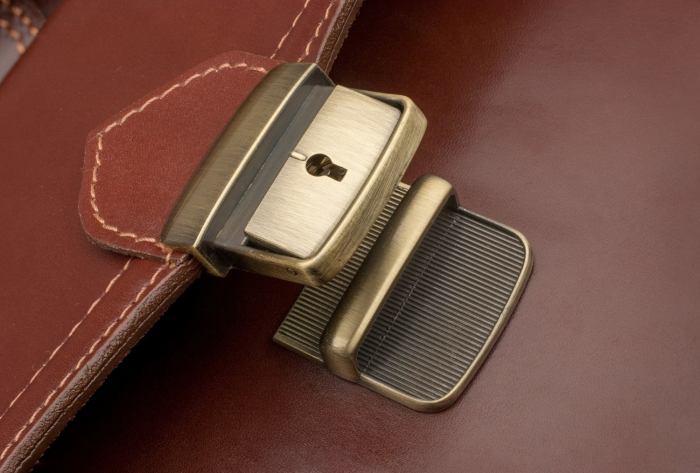 Borseta office, unisex, din piele naturala, model S016, Maro [2]