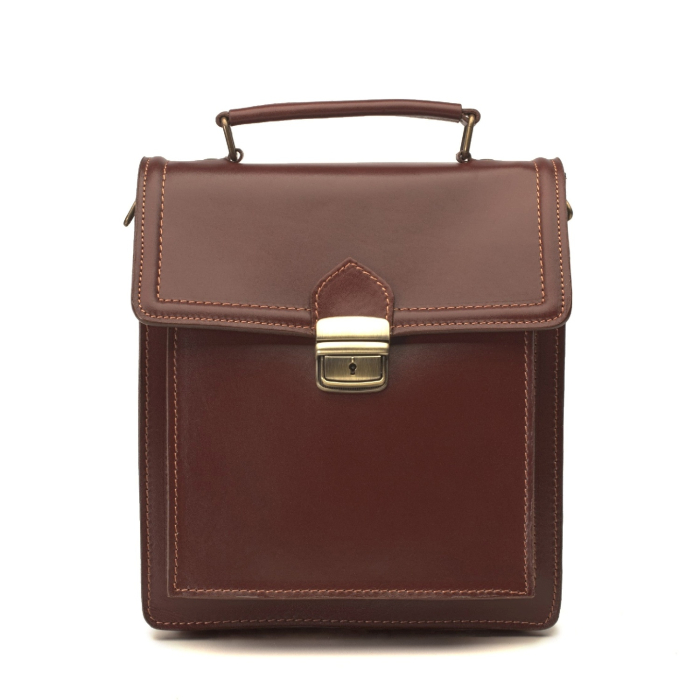 Borseta office, unisex, din piele naturala, model S016, Maro [1]