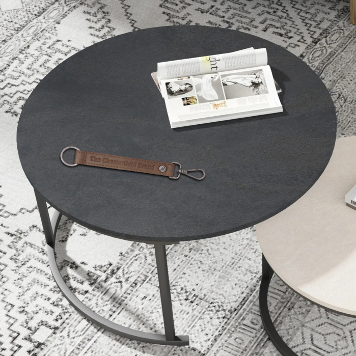 Breloc pentru chei, The Chesterfield Brand, piele naturala, Maro inchis [2]