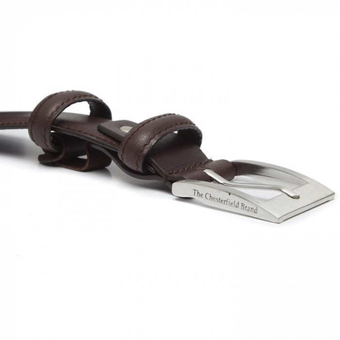 Curea din piele naturala, The Chesterfield Brand, Elliot, Maro inchis [2]
