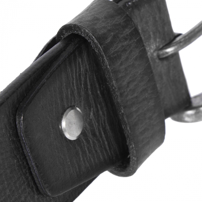 Curea pentru blugi din piele naturala, The Chesterfield Brand, Aayden, Negru [4]