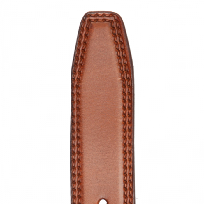 Curea pentru blugi din piele naturala, The Chesterfield Brand, Manovo, Maro coniac [5]