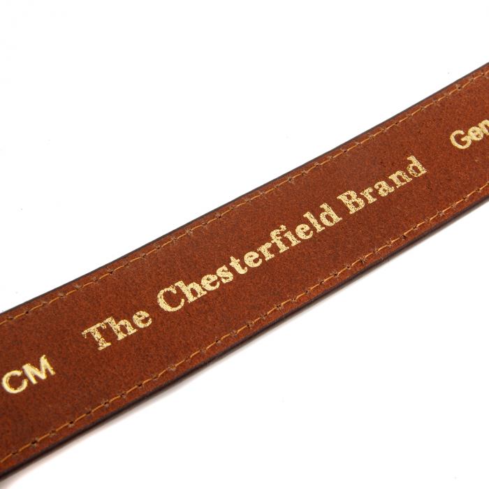 Curea pentru blugi din piele naturala, The Chesterfield Brand, Tanaro, Maro coniac [3]