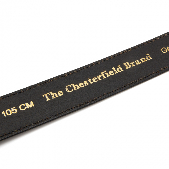 Curea pentru blugi din piele naturala, The Chesterfield Brand, Tanaro, Negru [3]