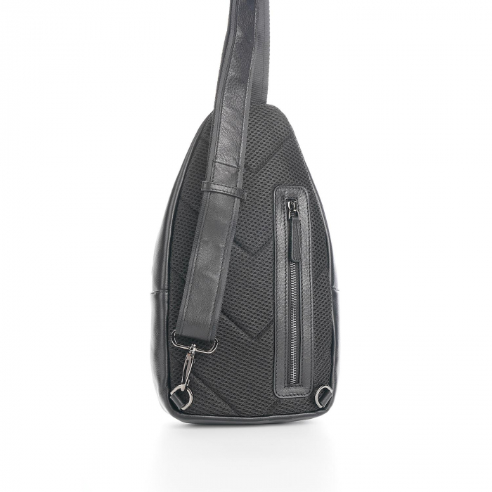 Geanta barbati crossbody din piele naturala, Tony Bellucci, seria T5220, Negru [3]