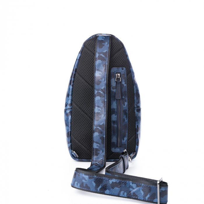 Geanta barbati crossbody din piele naturala, Tony Bellucci, T5220, Bleumarin [3]