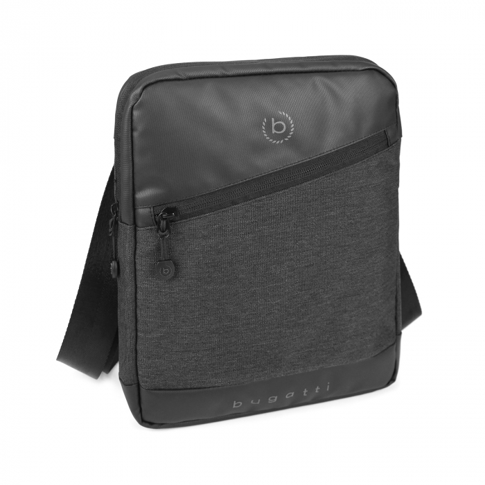 Geanta barbati din material textil, bugatti, Universum 493921, Gri [2]