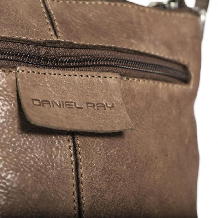 Geanta barbati din piele naturala, Daniel Ray, Antiochie, Taupe [3]