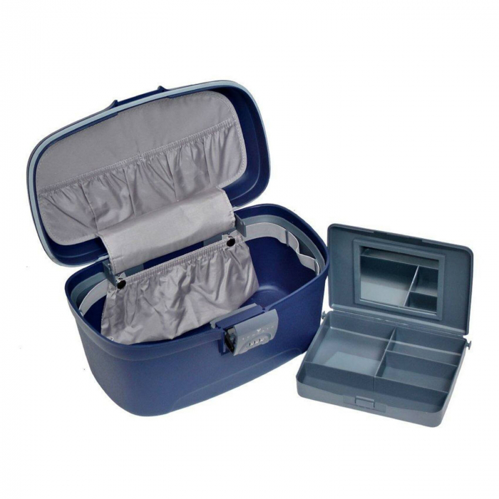 Geanta cosmetice din polipropilen, Roncato, model Teenager, Bleumarin [6]