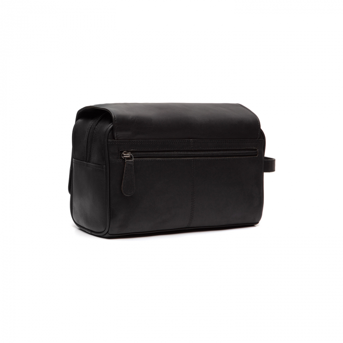 Geanta cosmetice pentru barbati, The Chesterfield Brand, cu maner si agatatoare metalica, Rosario, Negru [7]