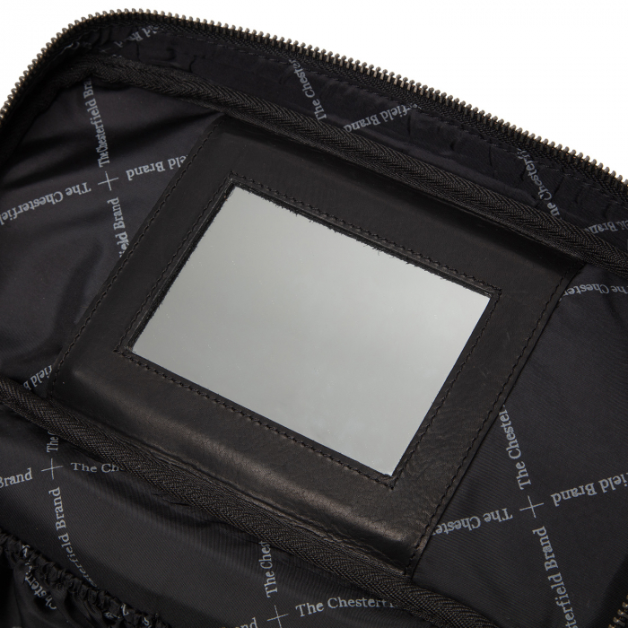 Geanta cosmetice, The Chesterfield Brand, piele naturala, Limone, Negru [4]