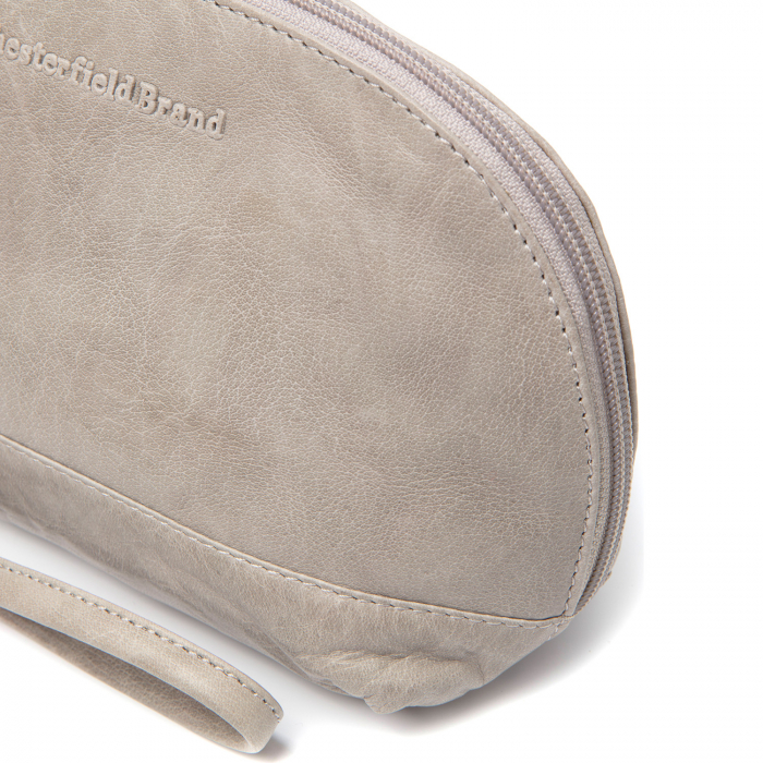 Geanta cosmetice, The Chesterfield Brand, piele naturala, Torino, Gri deschis [3]