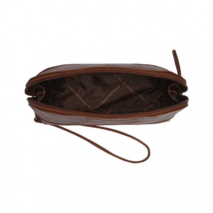 Geanta cosmetice, The Chesterfield Brand, piele naturala, Torino, Maro coniac [2]
