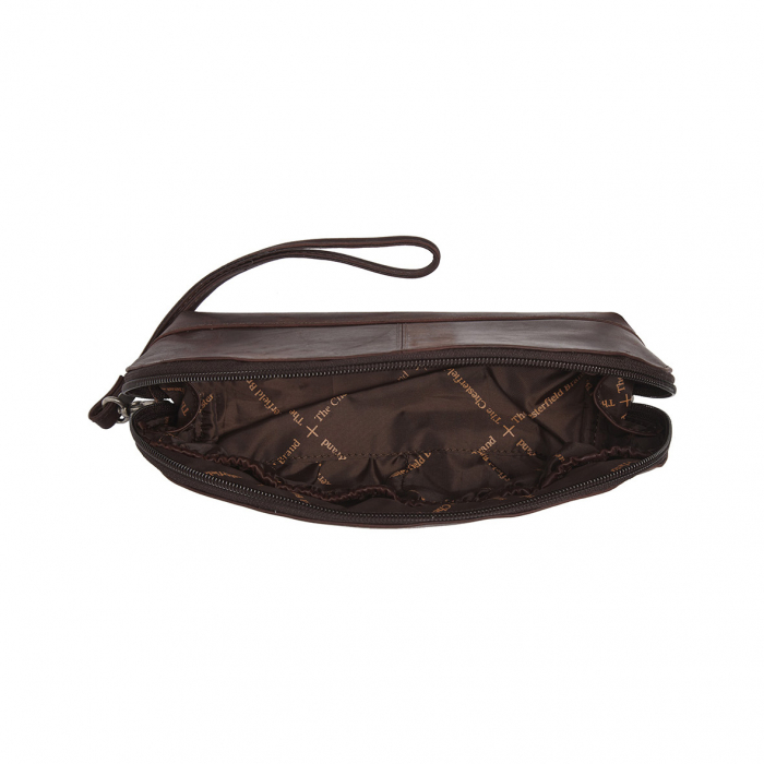 Geanta cosmetice, The Chesterfield Brand, piele naturala, Venezia, Maro inchis [5]