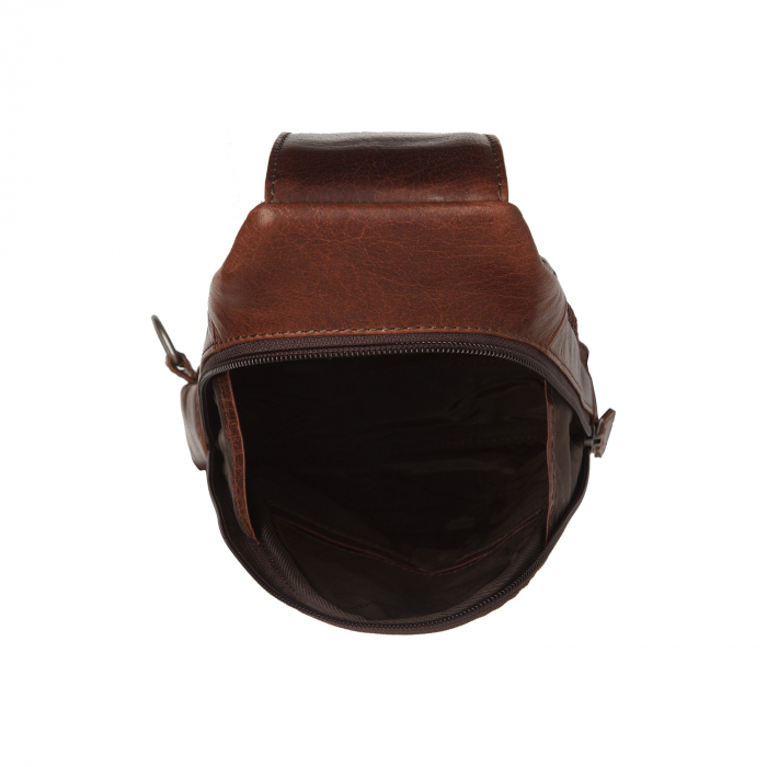 Geanta crossbody din piele naturala, The Chesterfield Brand, Bari, Maro coniac [10]