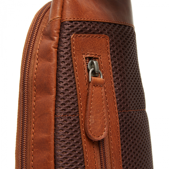 Geanta crossbody din piele naturala, The Chesterfield Brand, Bari, Maro coniac [6]