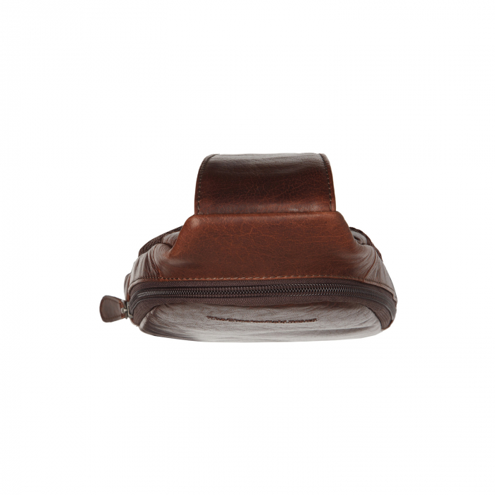 Geanta crossbody din piele naturala, The Chesterfield Brand, Bari, Maro coniac [11]