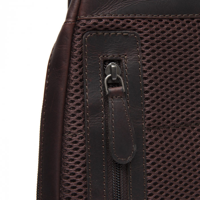 Geanta crossbody, din piele naturala, The Chesterfield Brand, Bowey, Maro inchis [6]