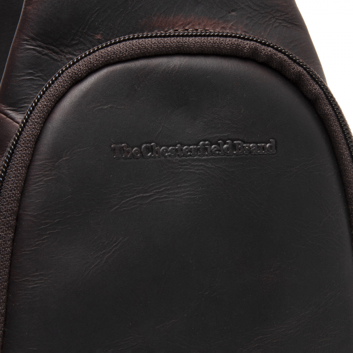 Geanta crossbody, din piele naturala, The Chesterfield Brand, Bowey, Maro inchis [3]
