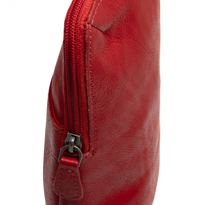 Geanta crossbody din piele naturala, The Chesterfield Brand, Cambridge, Rosu [5]