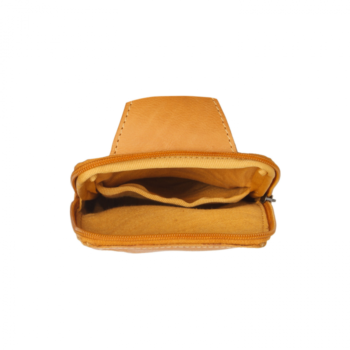 Geanta crossbody din piele naturala, The Chesterfield Brand, Cambridge, Galben ocru [2]