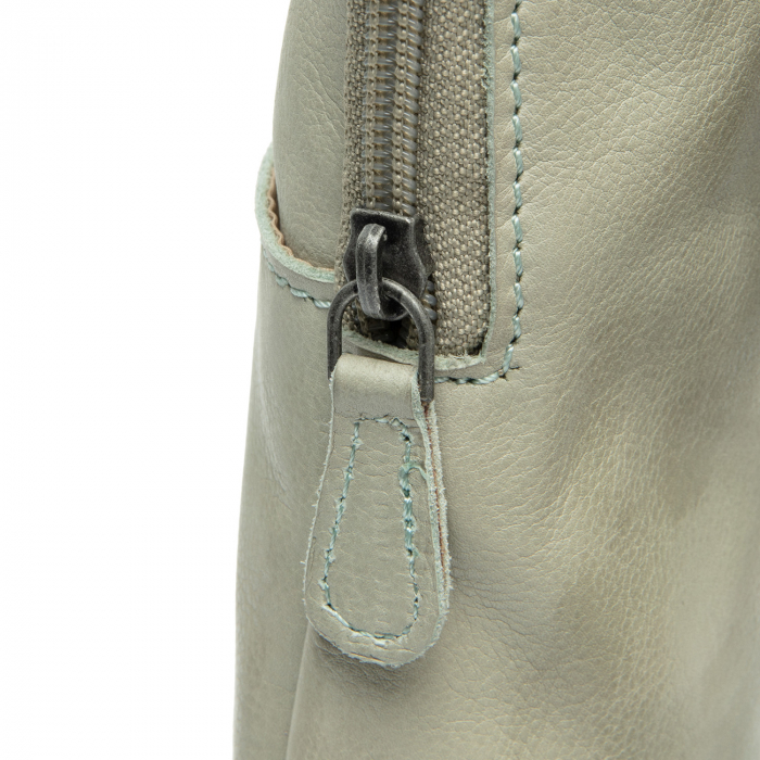 Geanta crossbody din piele naturala, The Chesterfield Brand, Cambridge, Verde marin [4]