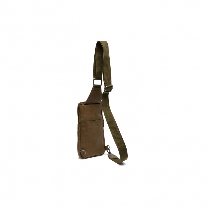Geanta crossbody din piele naturala, The Chesterfield Brand, Cambridge, Verde olive [6]