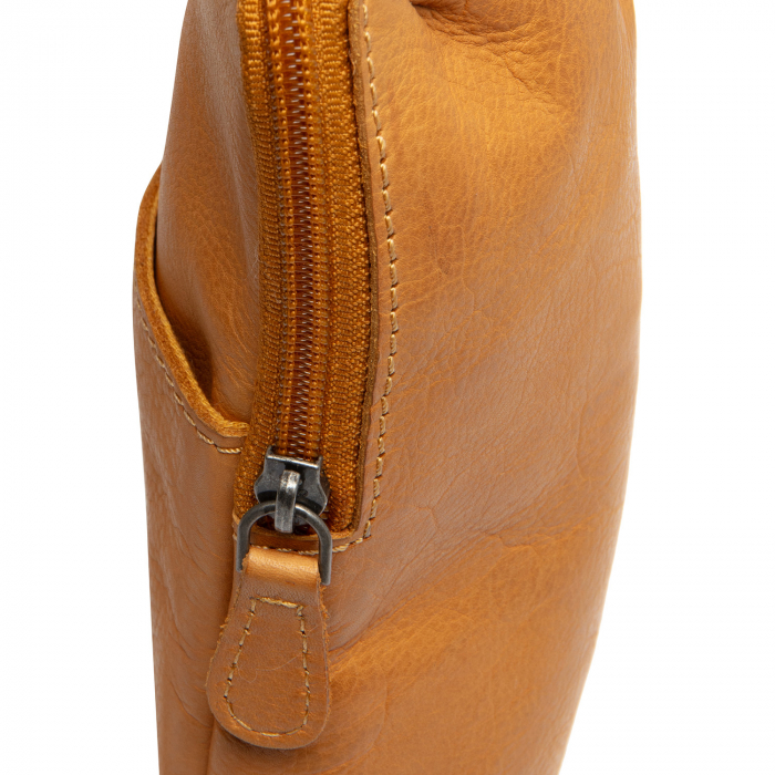 Geanta crossbody din piele naturala, The Chesterfield Brand, Cambridge, Galben ocru [4]