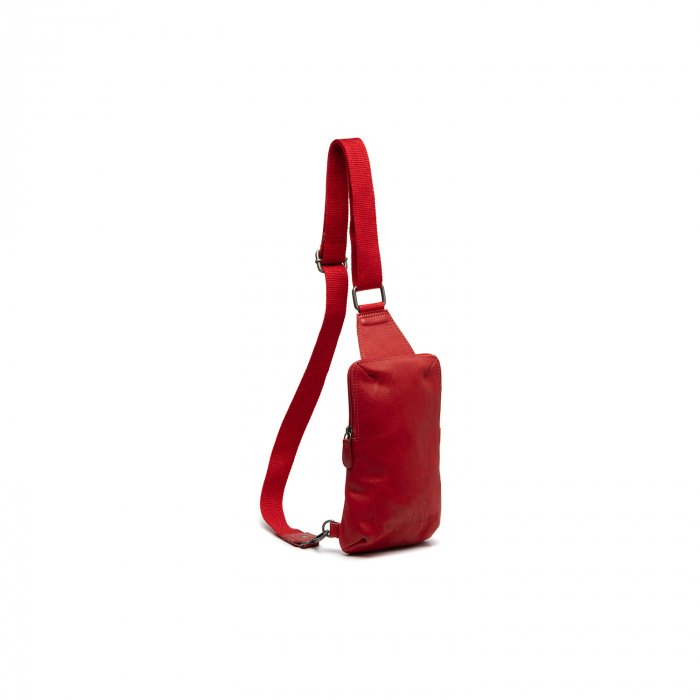 Geanta crossbody din piele naturala, The Chesterfield Brand, Cambridge, Rosu [1]