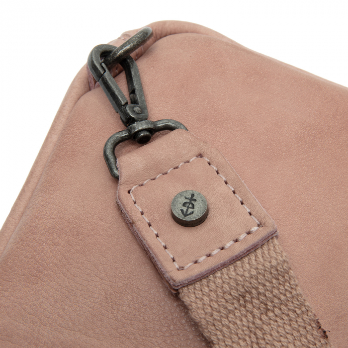 Geanta crossbody din piele naturala, The Chesterfield Brand, Cambridge, Roz pudra [4]