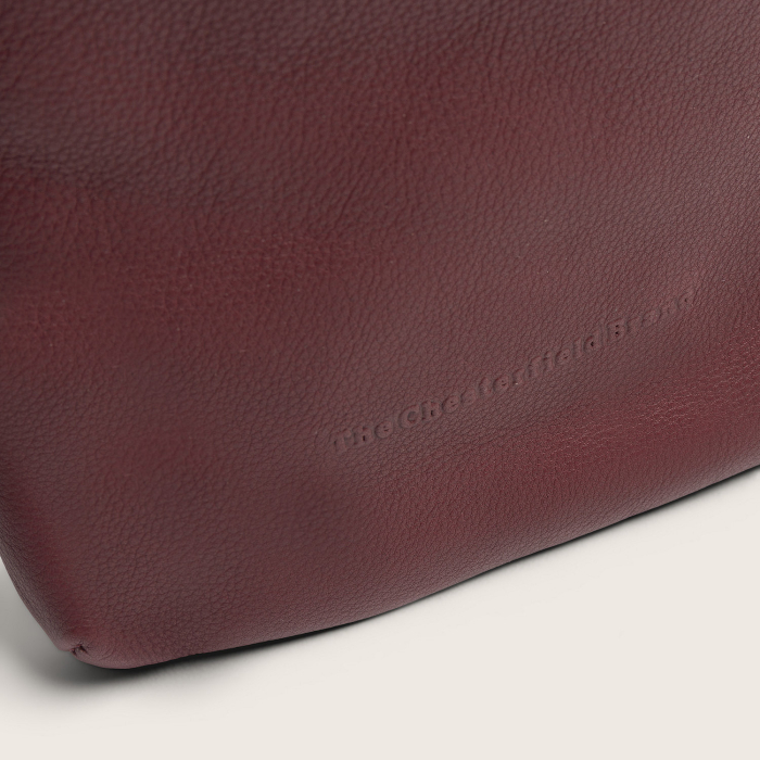 Geanta crossbody din piele naturala, The Chesterfield Brand, Isley, Visiniu [5]