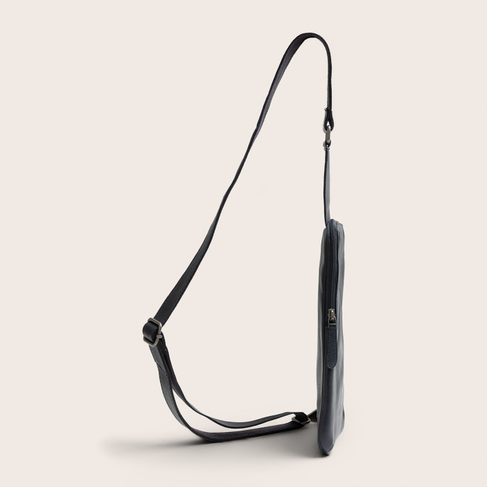 Geanta crossbody din piele naturala, The Chesterfield Brand, Isley, Bleumarin [4]