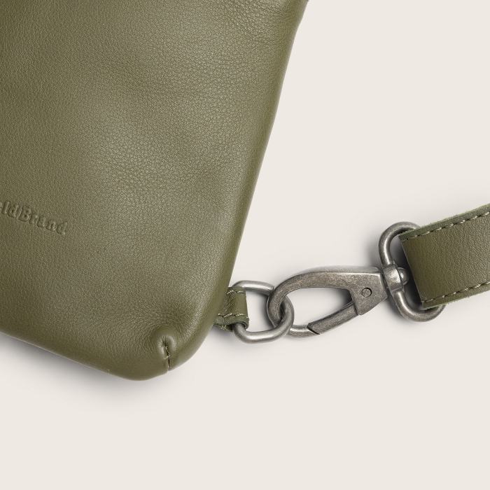 Geanta crossbody din piele naturala, The Chesterfield Brand, Isley, Verde olive [8]
