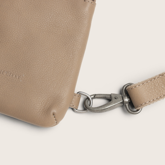 Geanta crossbody din piele naturala, The Chesterfield Brand, Isley, Taupe [9]