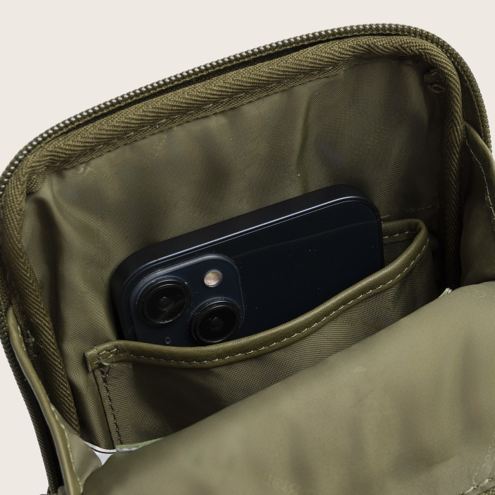 Geanta crossbody din piele naturala, The Chesterfield Brand, Isley, Verde olive [2]