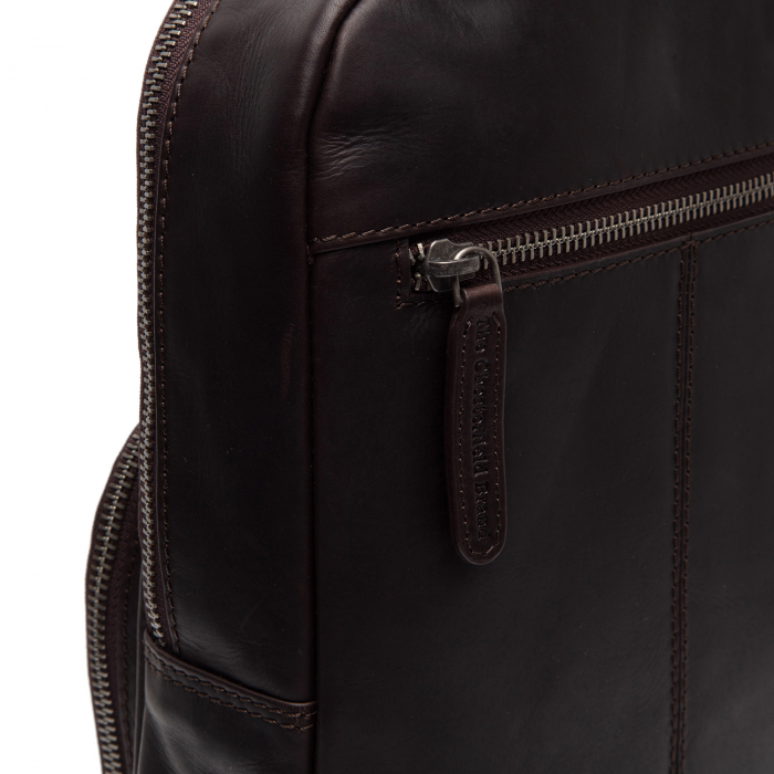 Geanta crossbody din piele naturala, The Chesterfield Brand, Peru Maro inchis [4]