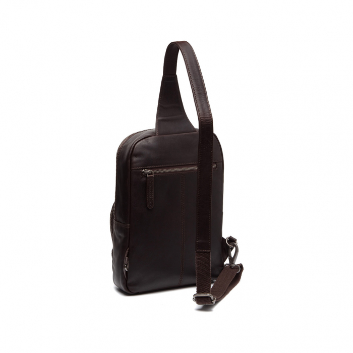 Geanta crossbody din piele naturala, The Chesterfield Brand, Peru Maro inchis [5]