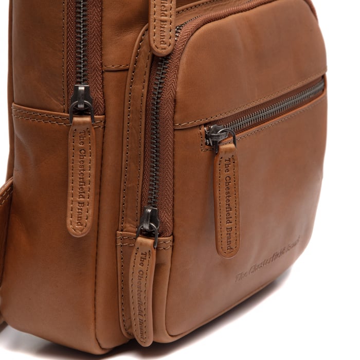 Geanta crossbody din piele naturala, The Chesterfield Brand, Peru Maro coniac [2]