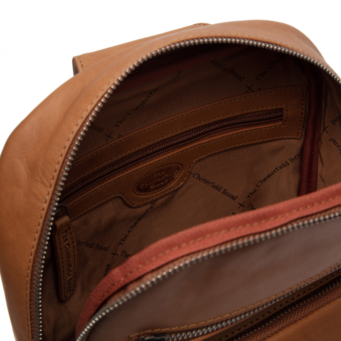 Geanta crossbody din piele naturala, The Chesterfield Brand, Peru Maro coniac [3]