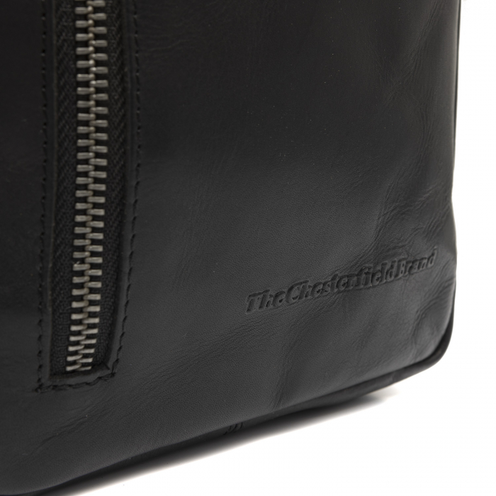 Geanta crossbody din piele naturala, The Chesterfield Brand, Rotterdam, Negru [4]